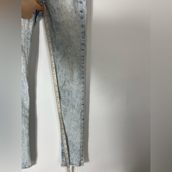 HOLLISTER Acid Wash Denim Skinny Jeans High Waisted Waist Size 25 Length 29 - Picture 4 of 8